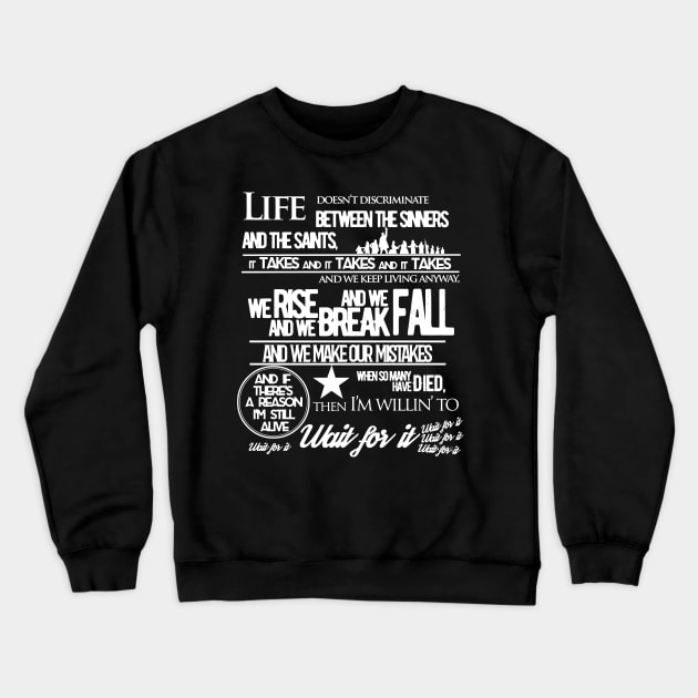 Hamilton Typography Crewneck Sweatshirt by chjannet